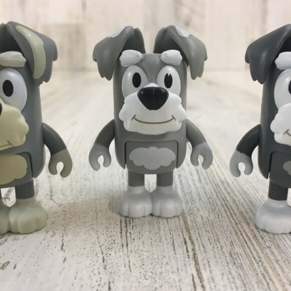 Bluey The Terriers 3 Pack School Friends Jo Dan Adam Figure Triplets Scottish - Picture 3 of 13